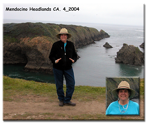 Ellen at Mendocino Headlands April 2004