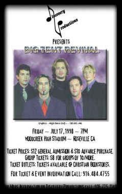 Poster for Big Tent Revival Rock Band