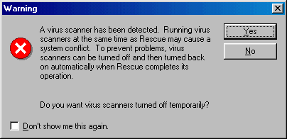 Warning Dialog